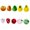10, variant on Gieenan 10/20/30Pcs Fruit Glass Beads Hand Painted Glass Beads For Art Craft Friendship Bracelets Jewelry Crafting Accessories