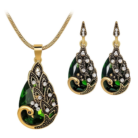 Jewelry For Women Women'S Earring Necklace Two Piece Set Earring Jewelry Necklace Summer Jewelry Mom Gifts Mother's Day Gifts Necklace Birthstone Necklace for Mom Birthday Gifts for Mom Gifts from Da