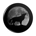 thumbnail image 1 of Wolf Howling Moon Silhouette Kitchen Refrigerator Locker Button Magnet, 1 of 5
