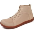 thumbnail image 3 of Men's High Top Minimalist Barefoot Shoes Wide Toe Box Zero Drop Sole Cushioned Ankle Support, 3 of 8