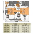 thumbnail image 3 of Kll Fleece Blanket Plush Throw Blanket Funny Cats,Soft Fuzzy Cozy Flannel Blanket For Couch Sofa Bed.(60"X50"), 3 of 9