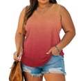 thumbnail image 5 of Luvrsol Tank Tops for Women Plus Size V-Neck Sleeveless Gradient Print Comfortable Tank Top, S-5XL, 5 of 7