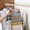 thumbnail image 1 of Pants Hanger Space Saver Strong Lode Bearing Plastic Sturdy Construction Trouser Hanger for Bedroom, 1 of 7