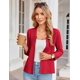 thumbnail image 4 of Jersey Blazer GRACE KARIN de punto ligero para mujer, color rojo S, 4 of 6