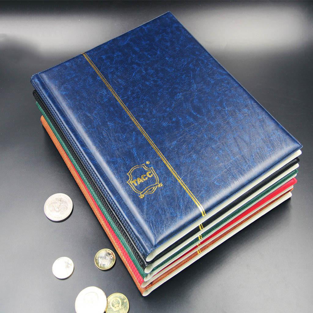 PU Album Book with 200 Pocket Holder D TACC Coin Collecting Starter Partner 