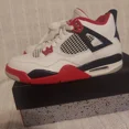thumbnail image 2 of Air?Jo r-dan 4 Retro Fire Red 7Y W Original Box 2020 Basketball Shoes 408452-160, 2 of 6