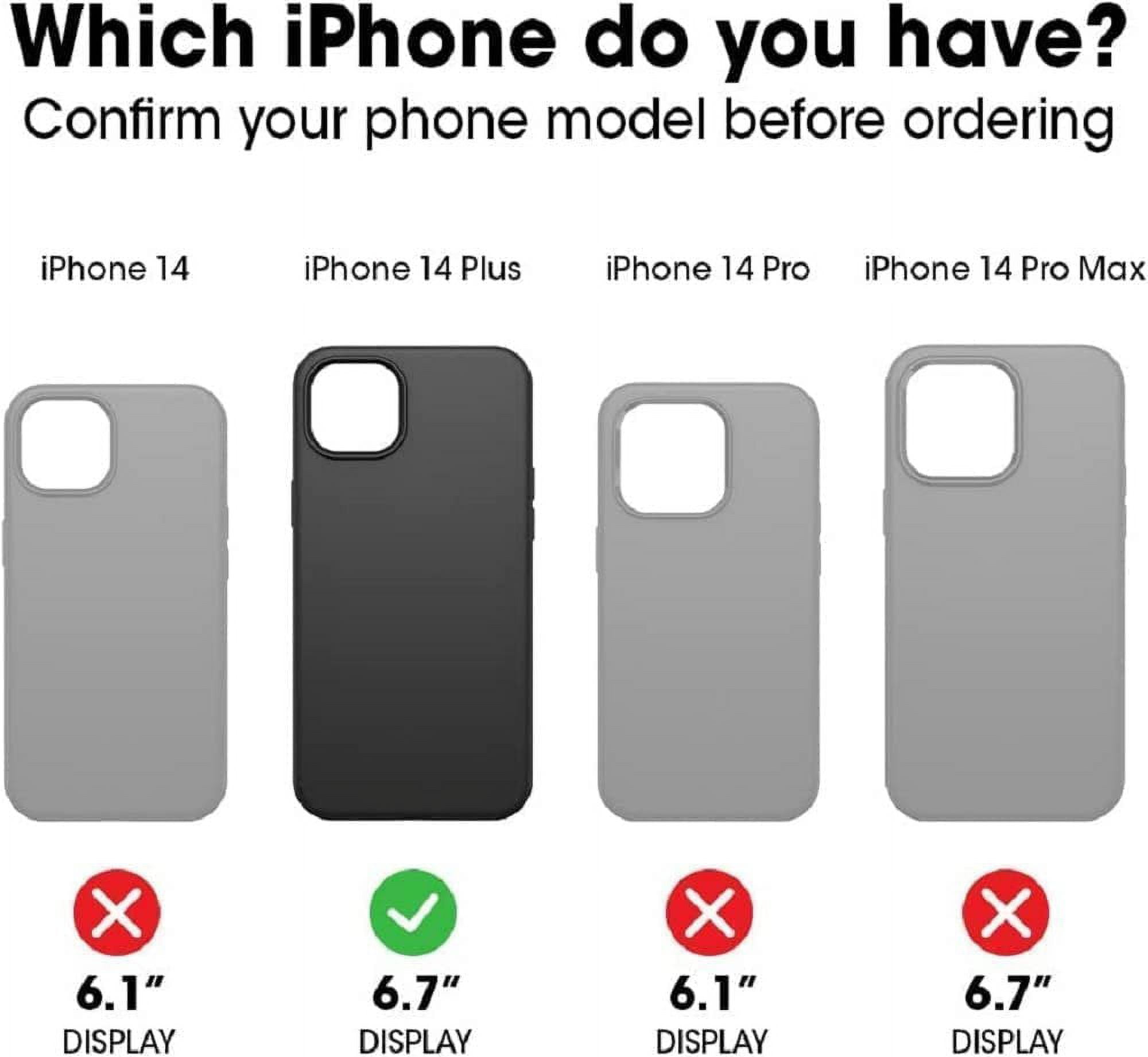 OtterBox iPhone 14 Plus Only - Symmetry Clear Series+ Case - Clear - Ultra-Sleek - Snaps to MagSafe - Raised Edges Protect Camera & Screen - Non-Retail Packaging