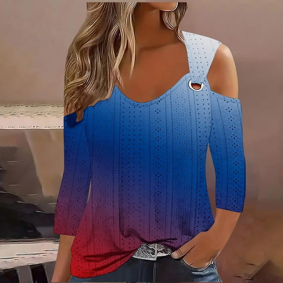 LiMoi Womens Summer Graphic Cotton T Shirts Women's T Shirts Loose Fit 3/4 Sleeves Plus Size Tank Tops for Women Womens Tie Dye Tshirts Get it Fast