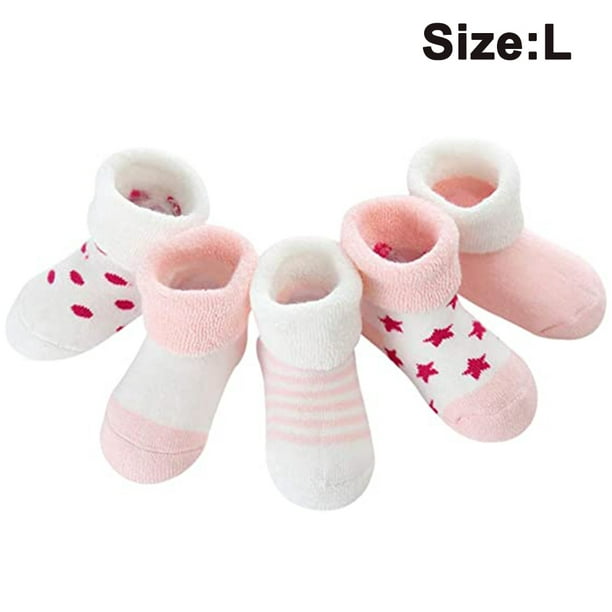 Chaussettes anti-glisse (lot de 2) rose bébé fille