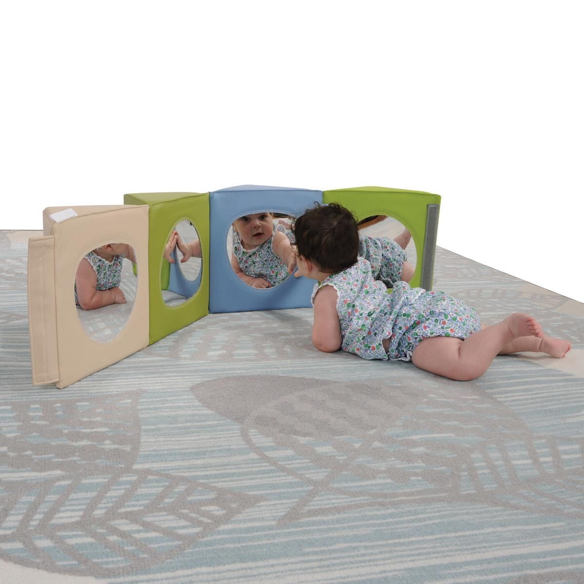 Kaplan Early Learning Company Tummy Time Reflection Cube