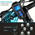 OUSITAID Rechargeable Waterproof Bike Light with Speedometer and