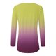 thumbnail image 4 of Camisetas de Manga Larga de las Mujeres Impresión de la Moda Casual V-Cuello Suelto Ajuste, Poliéster para Todas las Estaciones Diario Y Fiesta, 4 of 9