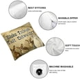 thumbnail image 6 of nygtbtfer Farm Farmhouse Pillow Covers Vintage Rustic Pillow Covers Square Animal Farmhouse Home Decor Pillow Cover Cushion Set of 2 (Wood Farm Set) 22x22in, 6 of 7