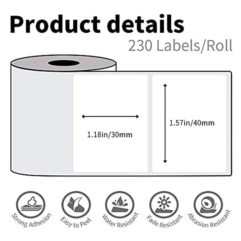 Label Refills for Phomemo/AOBIO Label Maker(0.55 x 1.18 Inch, 210  Labels/Roll) - Adhesive Tapes Multipurpose Labeling Tape Replacement -  Yahoo Shopping