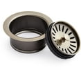 thumbnail image 3 of Signature Hardware 479905 4-1/2" Garbage Disposal Flange with Stopper for Sinks up to 5/8" Thick, Brushed Gold, 3 of 7