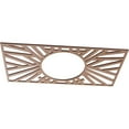 thumbnail image 2 of 26"W x 13"H x 9 5/8"ID x 3/8"T Hoover Wood Fretwork Pierced Ceiling Medallion, Wood (Paint Grade), 2 of 3