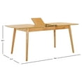 thumbnail image 3 of Safavieh Kay 32" Contemporary Butterfly Leaf Dining Table, Natural, 3 of 6