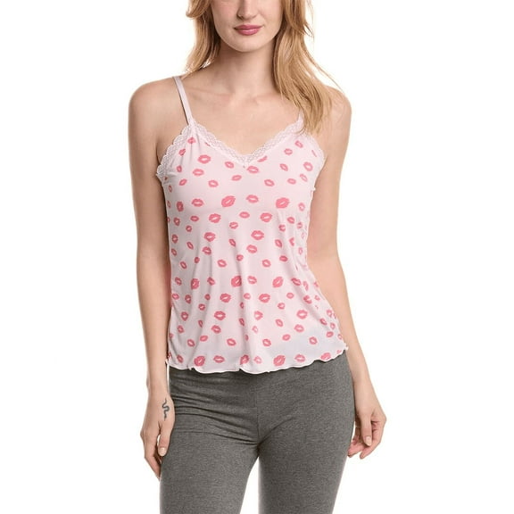 Honeydew Intimates Aiden Microfiber & Lace Lounge Camisole Stardust Lips Size Small