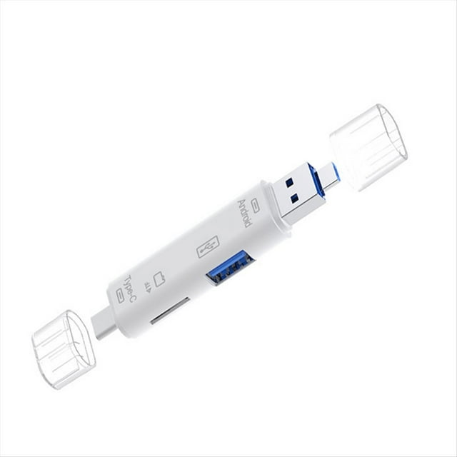 Lector de Tarjetas con Función OTG Compatible con USB 2.0 /Tipo C/Función USB Tarjeta de Memoria Micro-USB