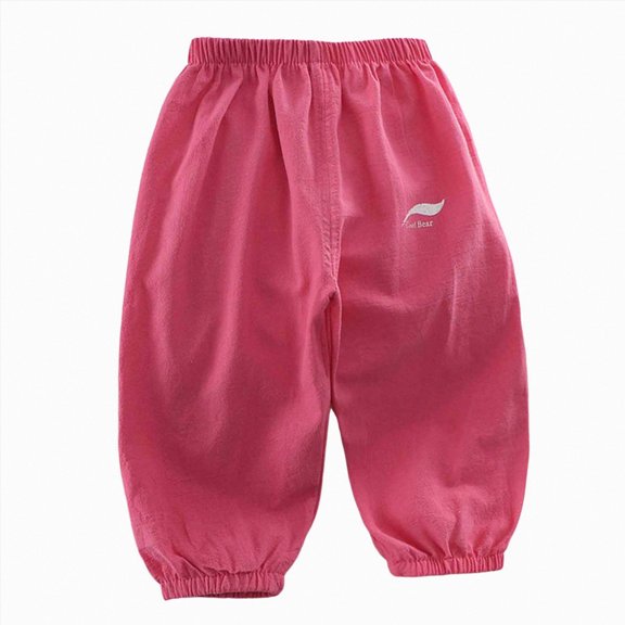 Gibobby Boys Pants Toddler Little Boys Cargo Jogger Pants 12 18Months 2T 3T 4T 5T Baby Boys Sweatpants Quick Dry Casual Pull On Pants Boys Casual Pants(18-24 Months,Hot Pink)