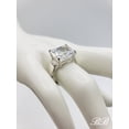 thumbnail image 4 of 12x10MM Brilliant Radiant Cut Solitaire Side Set Ring, 5A Quality Cubic Zirconia, Made to Order, 925 Sterling Silver, 4 of 4