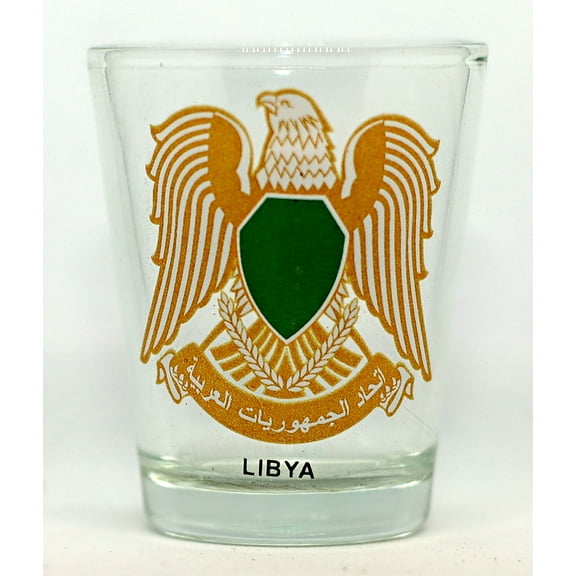 Libya Coat Of Arms Shot Glass
