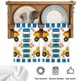 thumbnail image 5 of Yellow Truck Kitchen Towels Set of 4, Stars Navy Blue Checkered Modern Art Absorbent Dish Towels for Kitchen, Microfiber Hand Towel, Quick Drying Tea Towel for Cleaning Decorative Dishcloths, 5 of 7