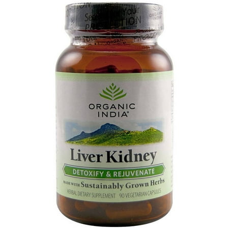 Organic India Liver Kidney Formula, Caplets, 90