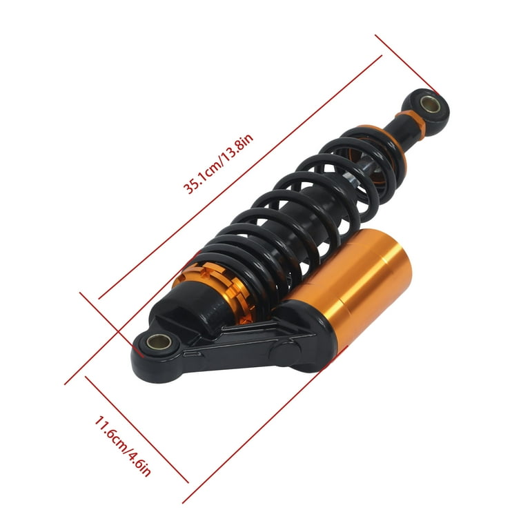 12.5Inch 320mm Universal Motorcycle Air Shock Absorber Rear Suspension Compatible with Honda CB Yamaha Gokart 2PCS(Orange), Shocks - Canada
