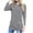 Gray, variant on Antinious Womens Button Down Shirts Long Sleeve Solid Round Neck Pullover Workout Tops,Winter Sweatshirt for Women,Going Out Tops for Women,Blue,L