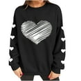 thumbnail image 6 of Vetsdori Pullover Sweatshirts for Women Valentine Crew Neck Tops , Casual Gifts for Girlfriend Womens Sweatshirts Valentine's Days, 6 of 8