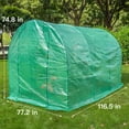 thumbnail image 6 of Sundale Outdoor Large Walk in Garden Plastic Green House Kit for Winter Greenhouse Waterproof PE Cover and Zipper Door, 6 of 8
