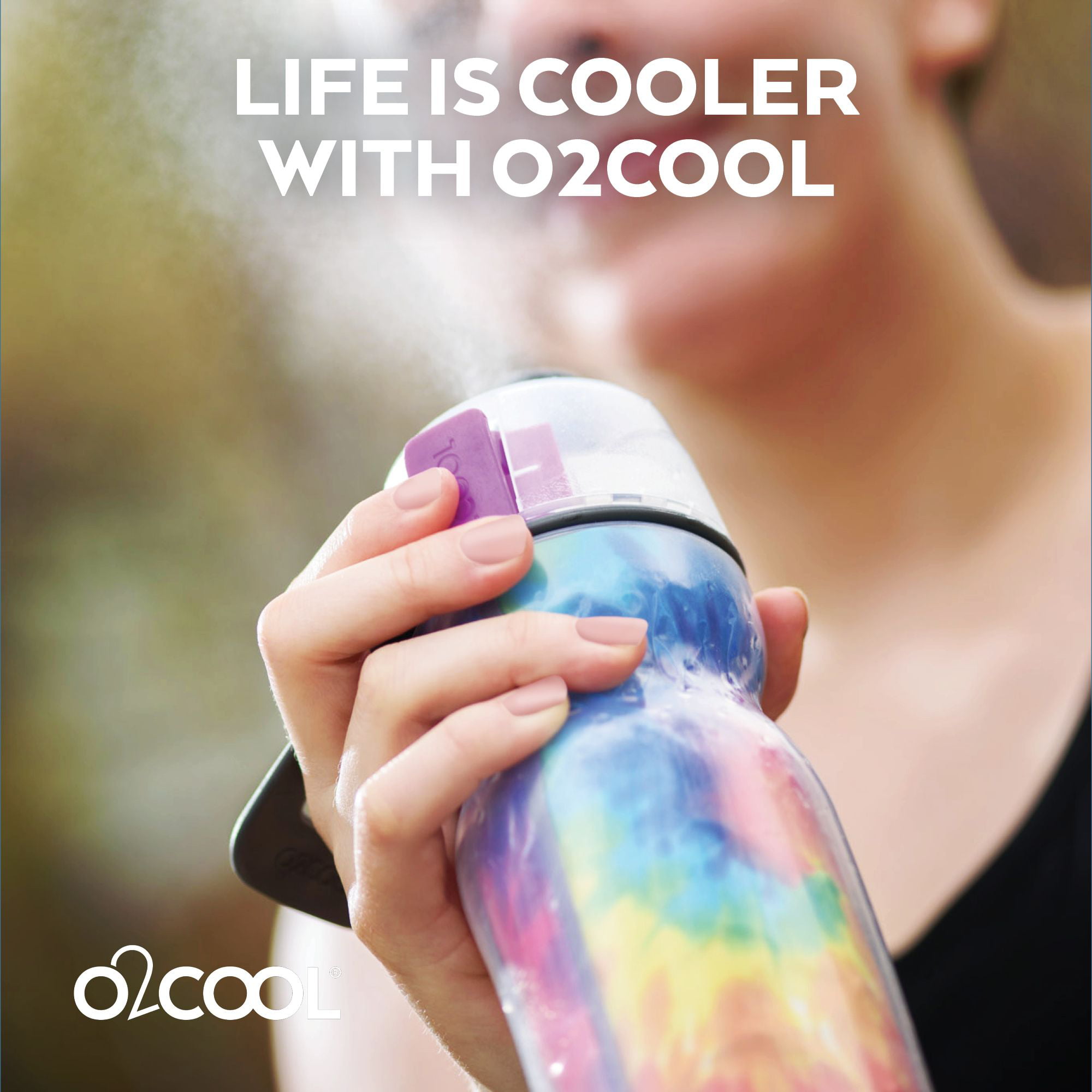 O2COOL Arcticsqueeze® Insulated Mist 'N Sip® Squeeze 20 oz., 2-in-1 Mist 'N  Sip® Function, Double-Wall Insulation, Water Bottle, Misting Water Bottle,  No Leak Water Bottle, No Sweat Water Bottle 