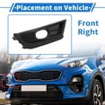 thumbnail image 3 of Parrilla de Luz de Niebla Frontal Derecho No.71106TLAA21 Cubiertas de Luz de Niebla Inferior Frontal para Honda CR-V 2017-2019 Negro ABS 1 Pc, 3 of 6