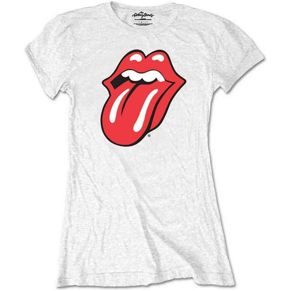 The Rolling Stones Ladies T-Shirt: Classic Tongue (Retail Pack) (Large)