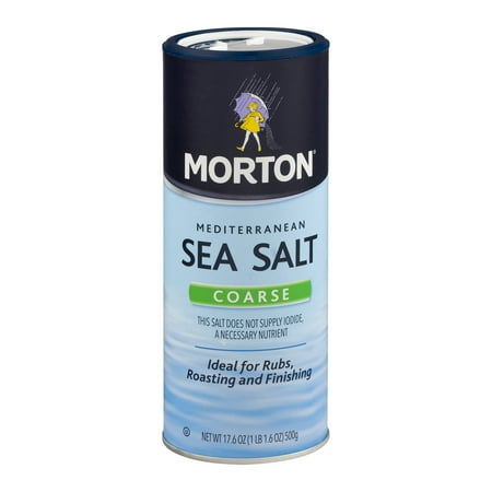 Morton Mediterranean Sea Salt Coarse, 17.6 OZ - Walmart.com