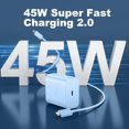 thumbnail image 2 of Cargador Auorld USB-C de carga rápida de 45 W para Samsung Galaxy, 2 of 4