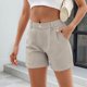 thumbnail image 4 of Puntoco Pantalones cortos deportivos de moda para mujer, de verano, sólidos, para fitness, correr, gimnasio, pantalones cortos deportivos activos para mujer, 4 of 5