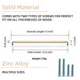 thumbnail image 2 of Goo-Ki 12.6" Hole Center Champagne Bronze Kitchen Cabinet Handles, Closet Classic Zinc Alloy Drawer Pulls Dresser Hardware for Bedroom， 6 Pack, 2 of 6