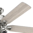thumbnail image 3 of Hunter 52" Devon Park Brushed Nickel Ceiling Fan with Light Kit and Remote, 3 of 7