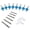 Blue, variant on Large Head Rivet Kit w/ Drill Bits, Orange, 3/16 Inch, 500-Piece