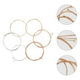 thumbnail image 1 of OULII 6 Pcs Cordes de Guitare Acoustique Kit de Remplacement de Cordes de Guitare Couleur Assortie, 1 of 8