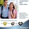 thumbnail image 7 of PinMart's Classic Shiny Silver Heart Valentine's Day Lapel Pin - 25 Pack, 7 of 7
