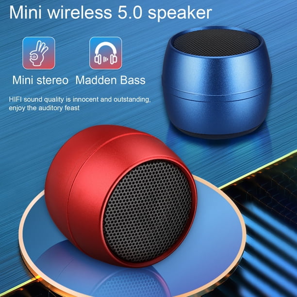 Gwong Electrónica Altavoz M6 Bluetooth-compatible con Bluetooth 5.0 Mini caja de sonido inalámbrica recargable para el hogar