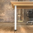 thumbnail image 2 of Richelieu 61587030 34-1/4" Tall Metal Table Leg - White, 2 of 2