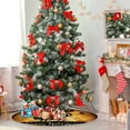 thumbnail image 4 of FMSHPON Halloween Cat Xmas Christmas Tree Skirt Stand Mat for Holiday Party Decoration Indoor Outdoor 36 inches, 4 of 6