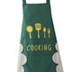 thumbnail image 5 of Delantal de cocina Macarena a prueba de aceite con bolsillos impermeable para adultos unisex estampado, 5 of 7