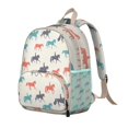 thumbnail image 2 of Lightweight Wild Horse and Unicorn Print Backpack, Small Travel Bag with Rainbow and Flower Designs for Horse Lovers, 2 of 6