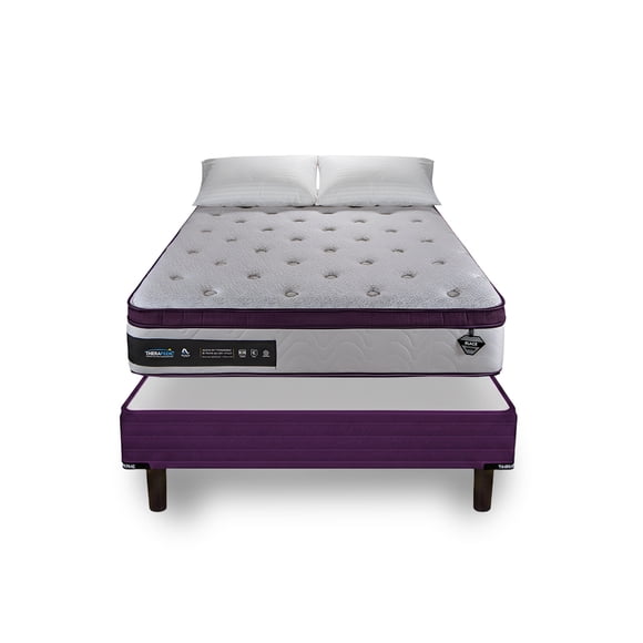 Juego de colchón Queen Size DELIGHT + Box DELIGHT + 2 Almohadas de regalo