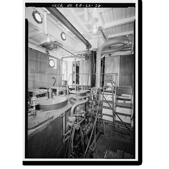 Historic Print, Steam Tug HERCULES, Hyde Street Pier, San Francisco, San Francisco County, CA - 22, 16" x 20"